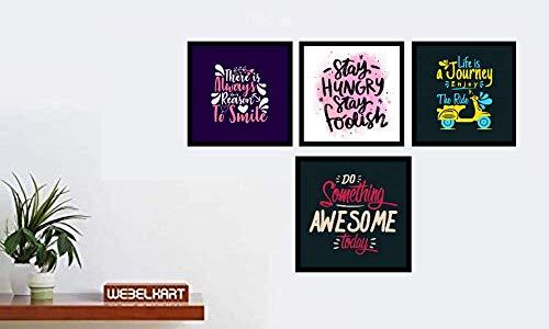 Cadre photo en bois de citation de motivation/amusante pour la décoration murale, de bureau ou de salle d'étude (10 x 10 pouces)
