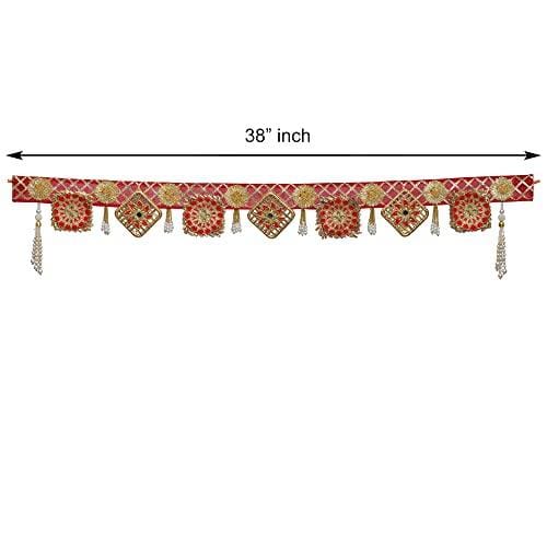 Toran/Guirlande de porte traditionnelle faite à la main en perles de plastique de qualité supérieure