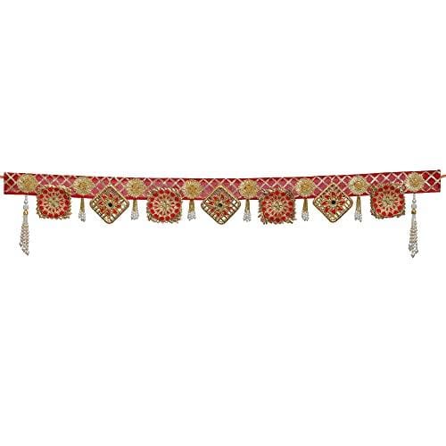 Toran/Guirlande de porte traditionnelle faite à la main en perles de plastique de qualité supérieure