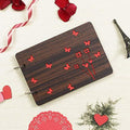Album photo souvenir scrapbooking en bois à faire soi-même (26 x 16 x 4 cm, 30 feuilles, 0,5 kg)