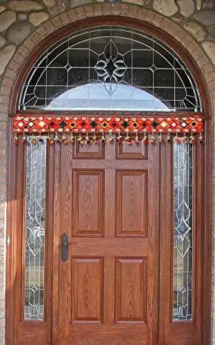 et Toran de porte en coton rouge pour la décoration intérieure