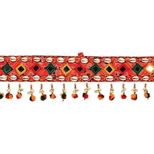 et Toran de porte en coton rouge pour la décoration intérieure