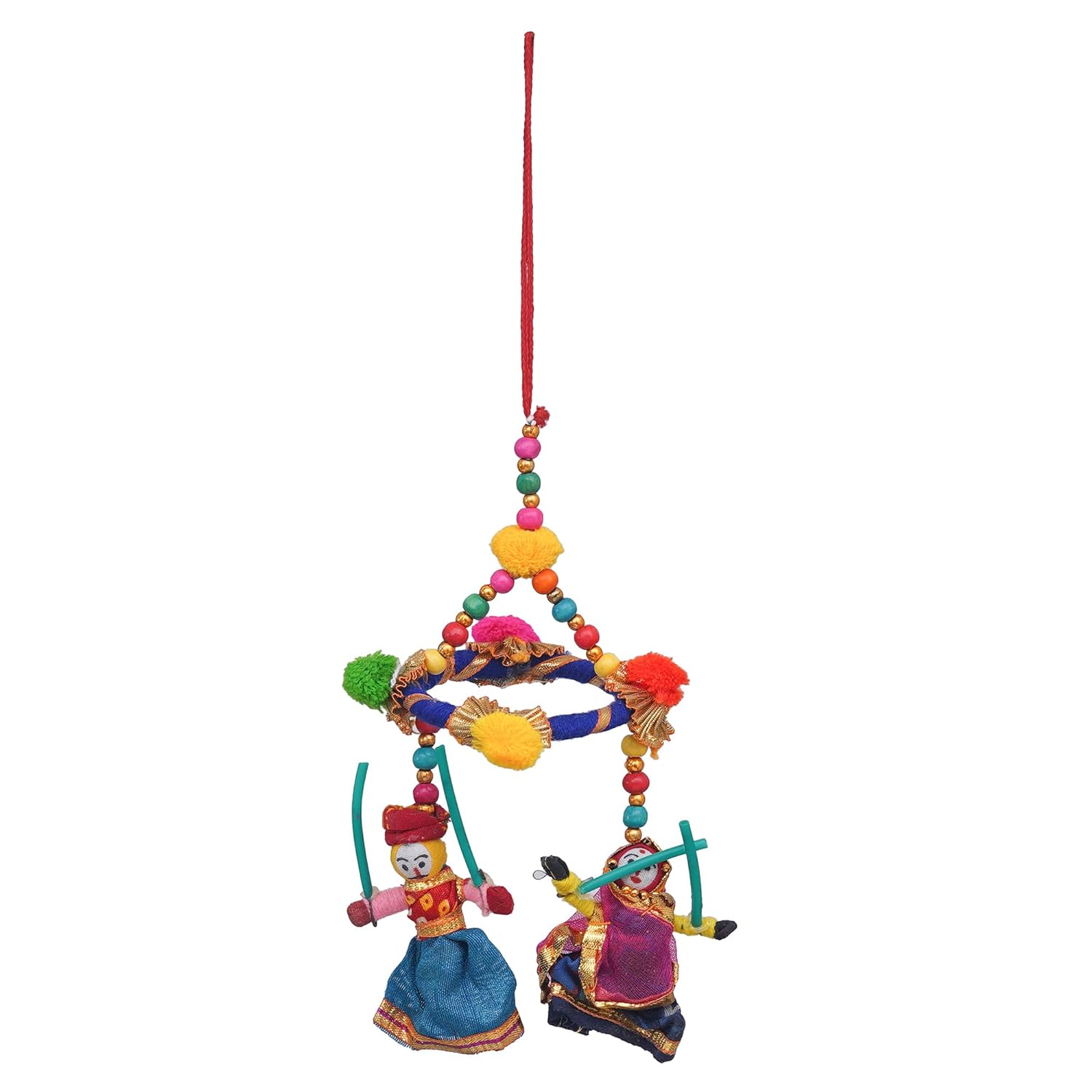 Tentures murales rondes Poupées et marionnettes faites à la main Tentures de porte Décoration murale Figurines décoratives à suspendre pour la maison, le bureau, figurines décoratives, idole/cadeau, présentoir de 20,32 cm