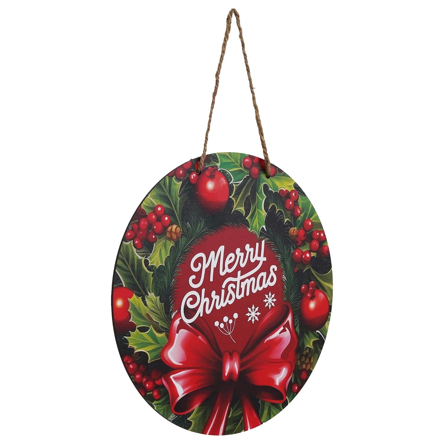 Tentures murales de Noël imprimées haut de gamme pour la décoration de la maison et du bureau Articles de décoration de Noël (Multicolore_36,8 cm)