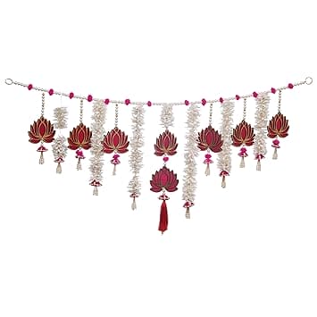 Décoration murale artisanale pour Diwali/Toran de porte, Toran traditionnel pour porte, (40 x 18) pouces, multicolore
