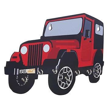 Porte-clés en forme de voiture imprimé
