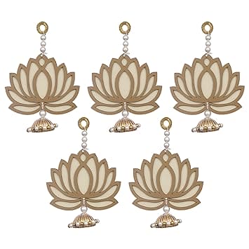 Décoration murale premium Lotus jaune | Décoration murale Lotus pour la maison et le bureau (bois) 15 cm