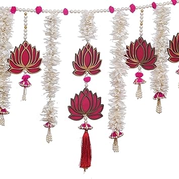 Décoration murale artisanale pour Diwali/Toran de porte, Toran traditionnel pour porte, (40 x 18) pouces, multicolore