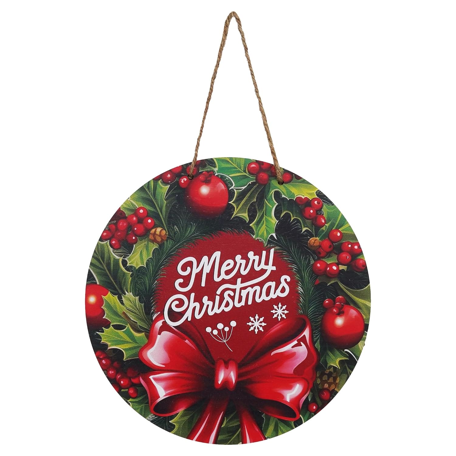Tentures murales de Noël imprimées haut de gamme pour la décoration de la maison et du bureau Articles de décoration de Noël (Multicolore_36,8 cm)