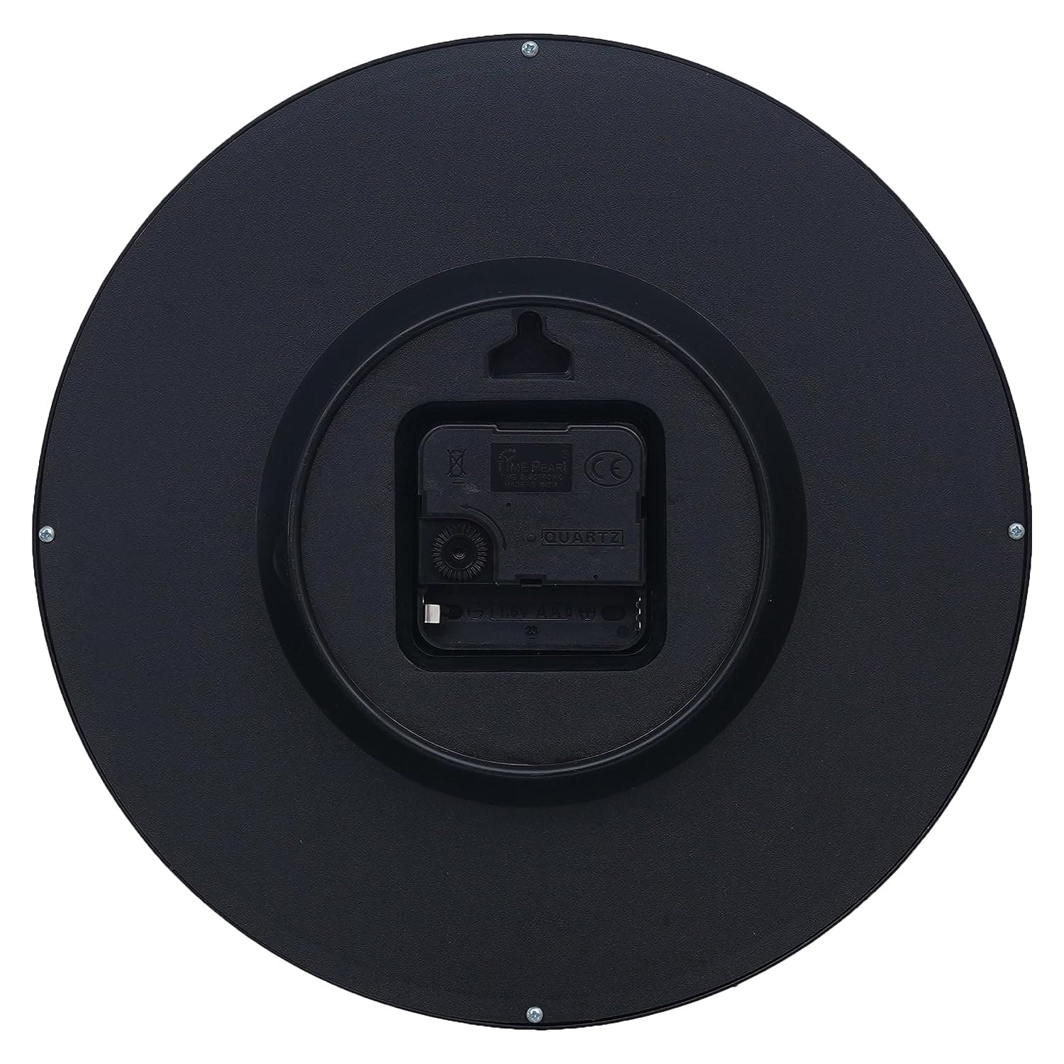 Horloge murale en plastique de qualité supérieure pour la décoration de la maison et du bureau / Horloges murales de bureau / Horloge murale pour le salon (silencieuse, 25 cm) (noir)