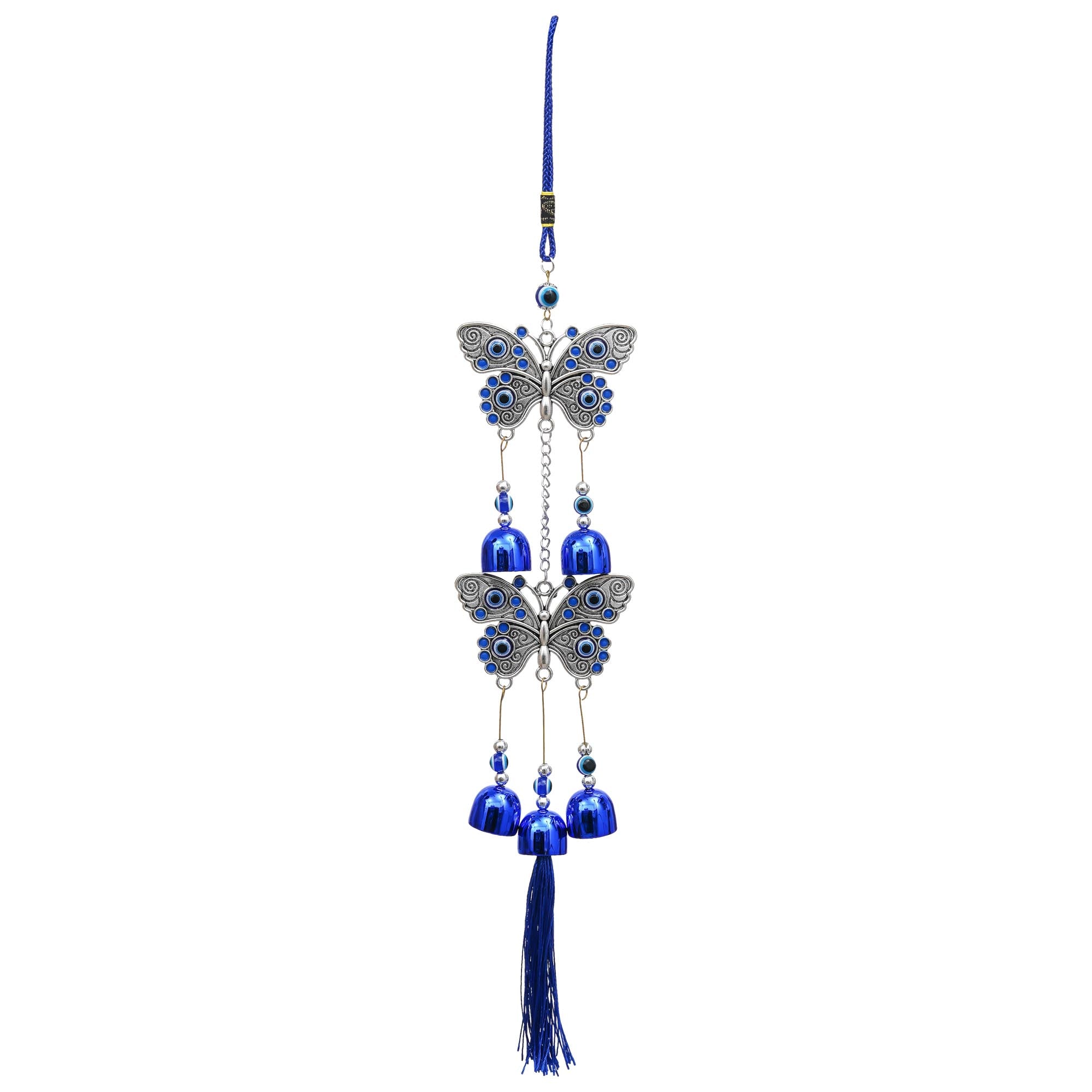 Carillon à vent papillon ancien design pour la décoration intérieure / Carillon à vent feng shui pour la décoration de balcon et chambre à coucher / Carillon à vent pour la décoration murale / Suspension extérieure (43 cm)