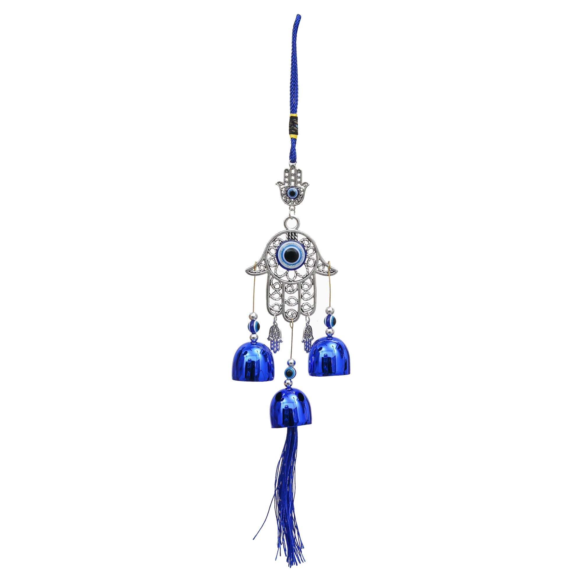 Carillons éoliens haut de gamme Evil Eye pour la décoration intérieure/Carillons éoliens feng shui pour la décoration de balcon ou de chambre à coucher/Carillon éolien à suspendre pour la décoration murale Carillons éoliens pour tableau de bord (35,5 cm)
