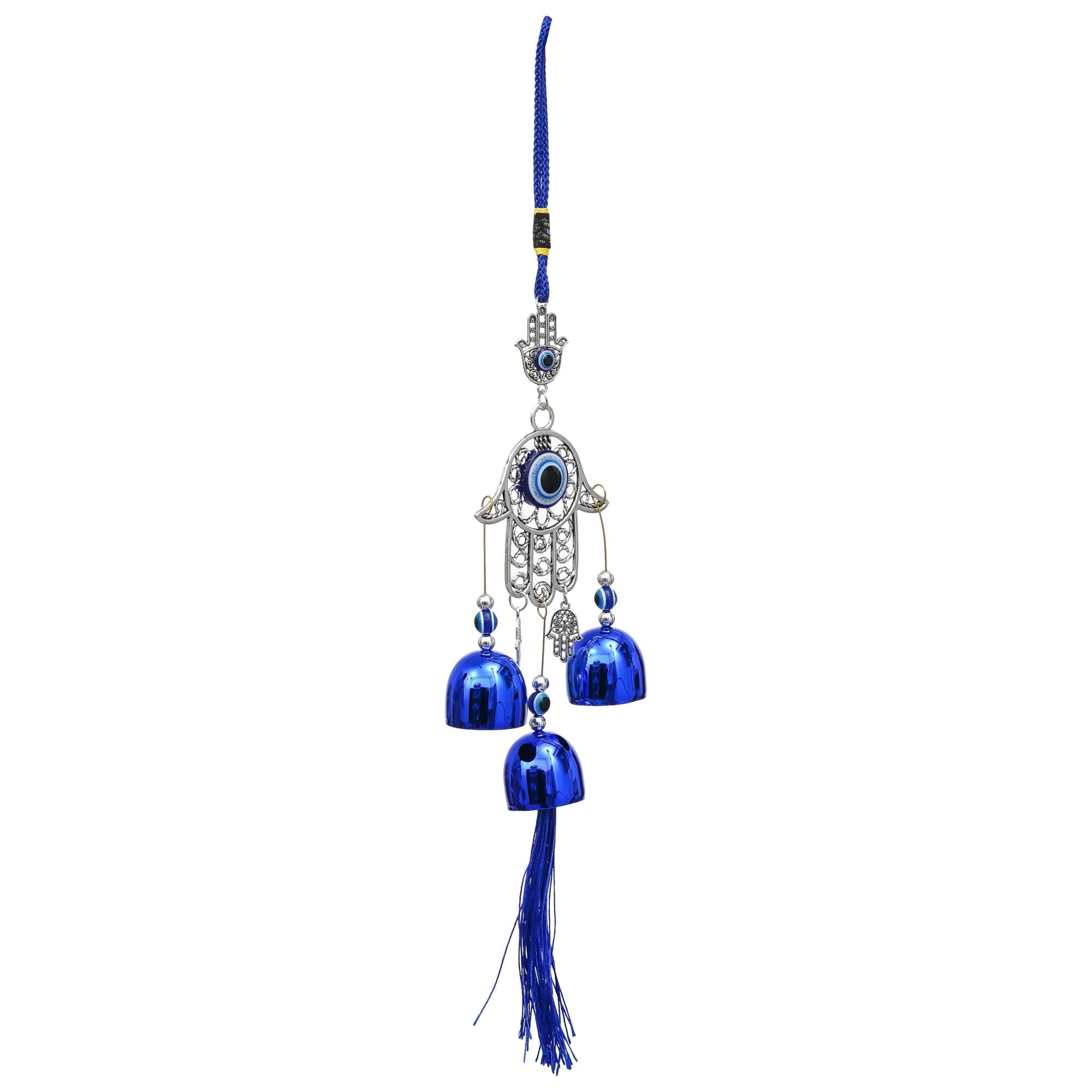 Carillons éoliens haut de gamme Evil Eye pour la décoration intérieure/Carillons éoliens feng shui pour la décoration de balcon ou de chambre à coucher/Carillon éolien à suspendre pour la décoration murale Carillons éoliens pour tableau de bord (35,5 cm)