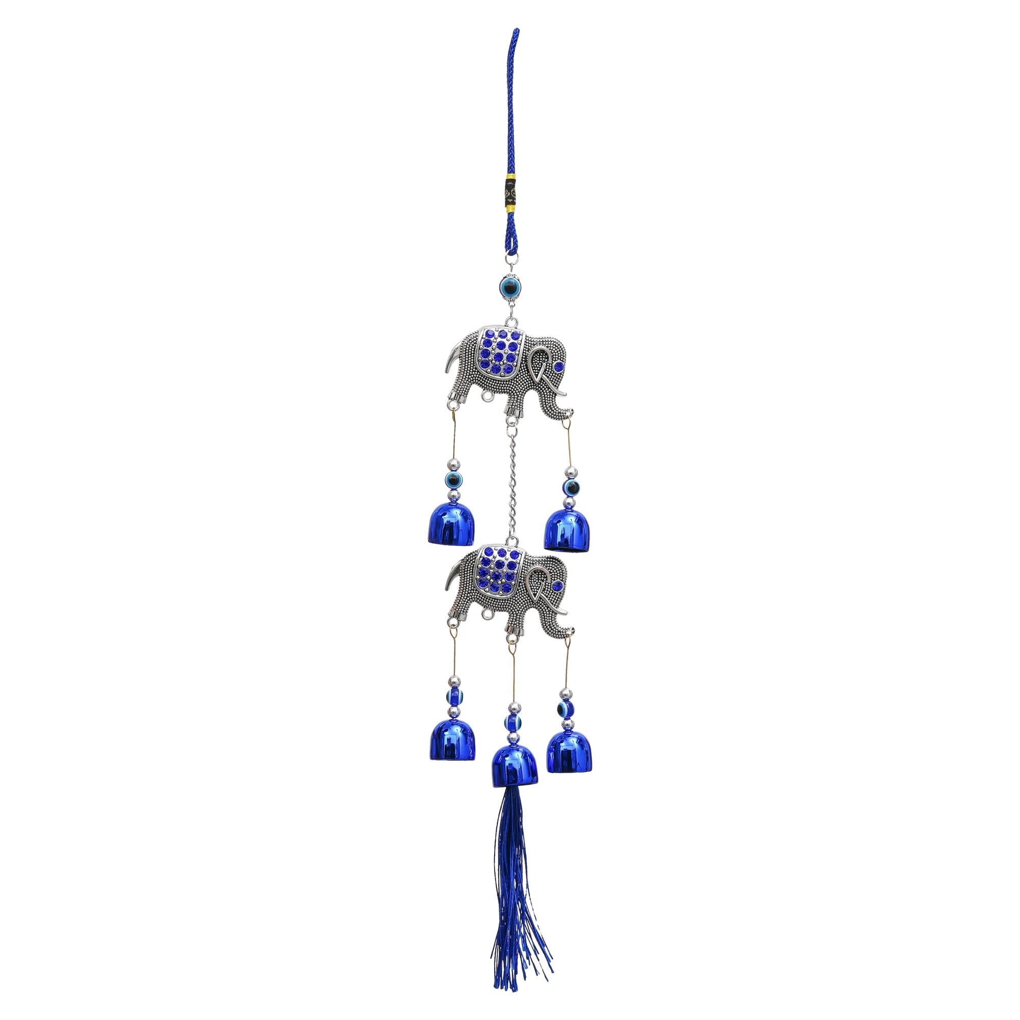 Carillons Éoliens Éléphant Haut de Gamme pour Articles de Décoration Maison/Carillons Éoliens Feng Shui pour Décoration Balcon Chambre Maison/Carillon Éolien Suspendu Mural (41 cm)