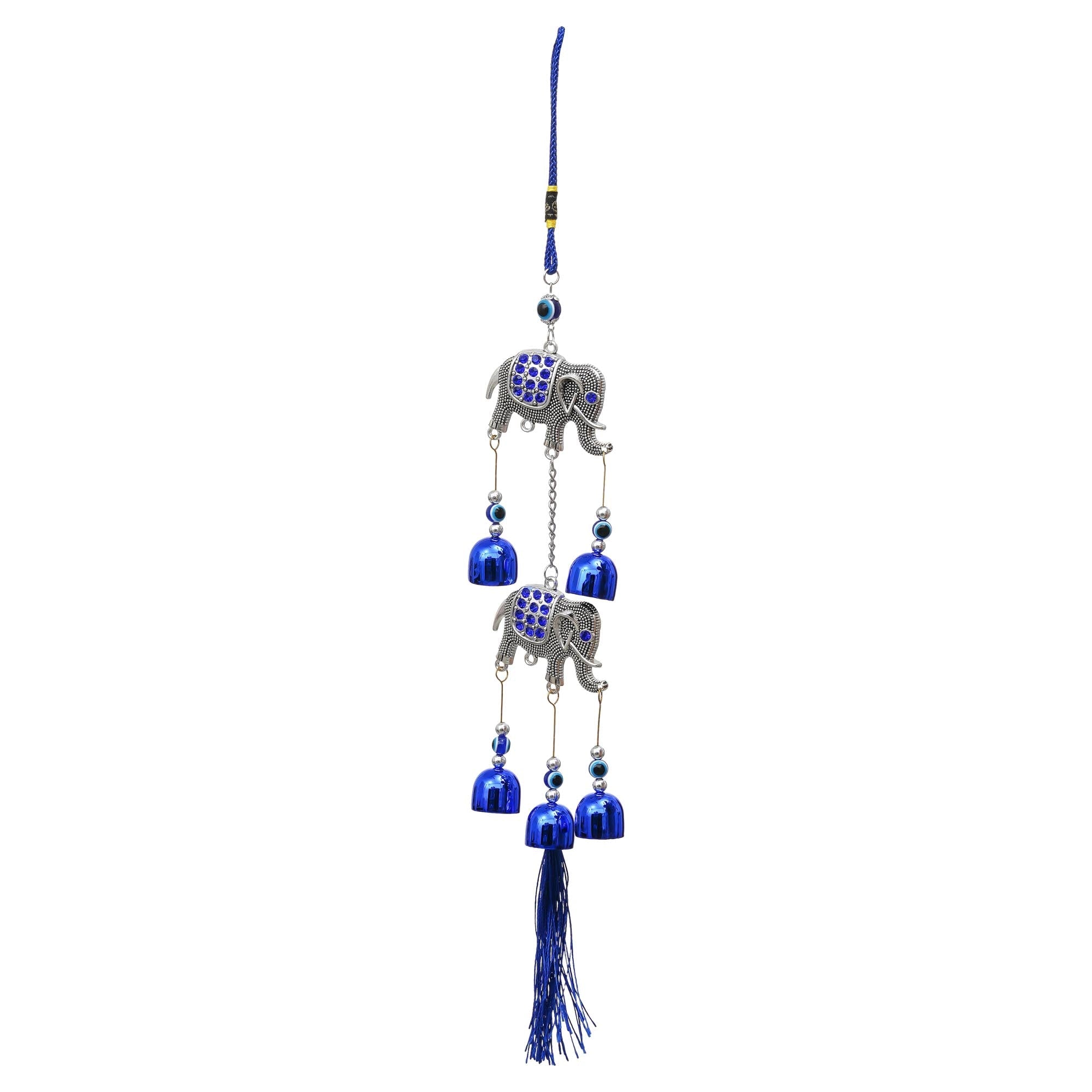 Carillons Éoliens Éléphant Haut de Gamme pour Articles de Décoration Maison/Carillons Éoliens Feng Shui pour Décoration Balcon Chambre Maison/Carillon Éolien Suspendu Mural (41 cm)