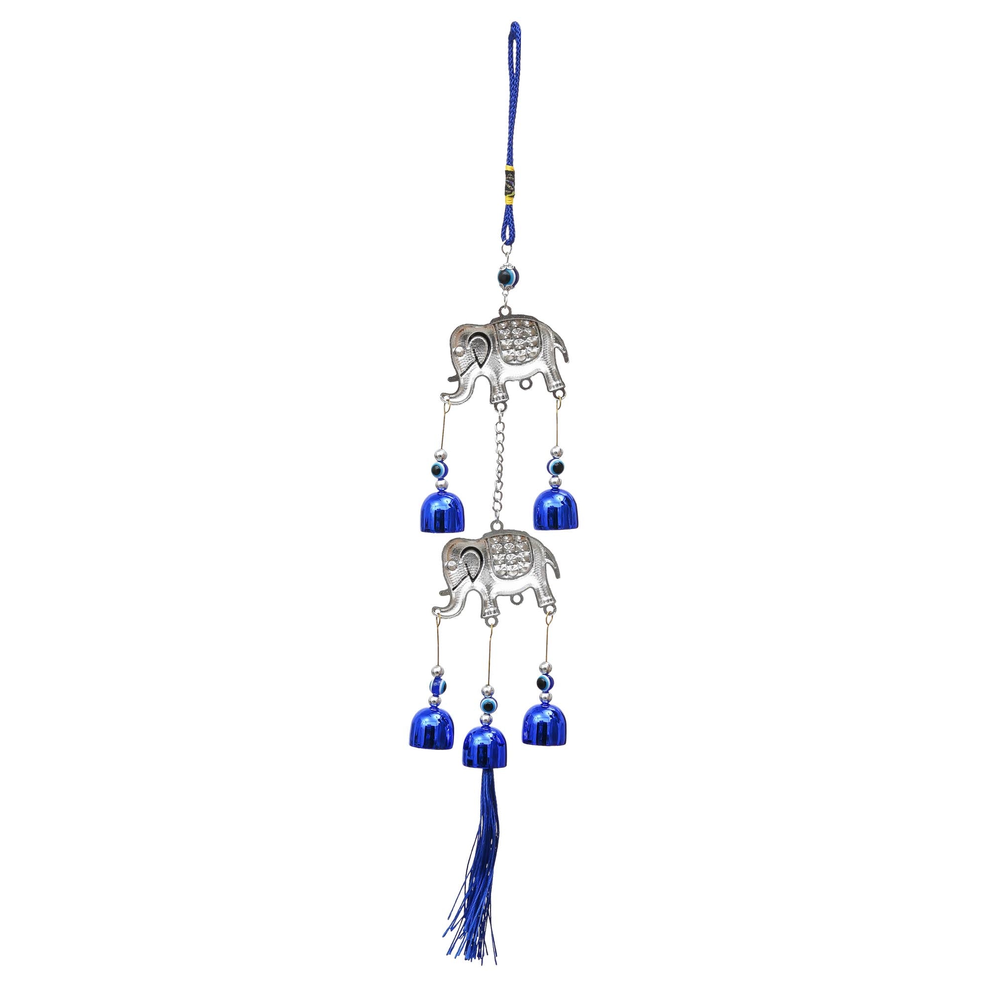 Carillons Éoliens Éléphant Haut de Gamme pour Articles de Décoration Maison/Carillons Éoliens Feng Shui pour Décoration Balcon Chambre Maison/Carillon Éolien Suspendu Mural (41 cm)