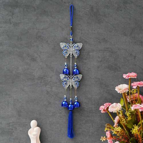 Carillon à vent papillon ancien design pour la décoration intérieure / Carillon à vent feng shui pour la décoration de balcon et chambre à coucher / Carillon à vent pour la décoration murale / Suspension extérieure (43 cm)