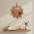 Copper Sun Wall Hanging - Close-up Warm Scene