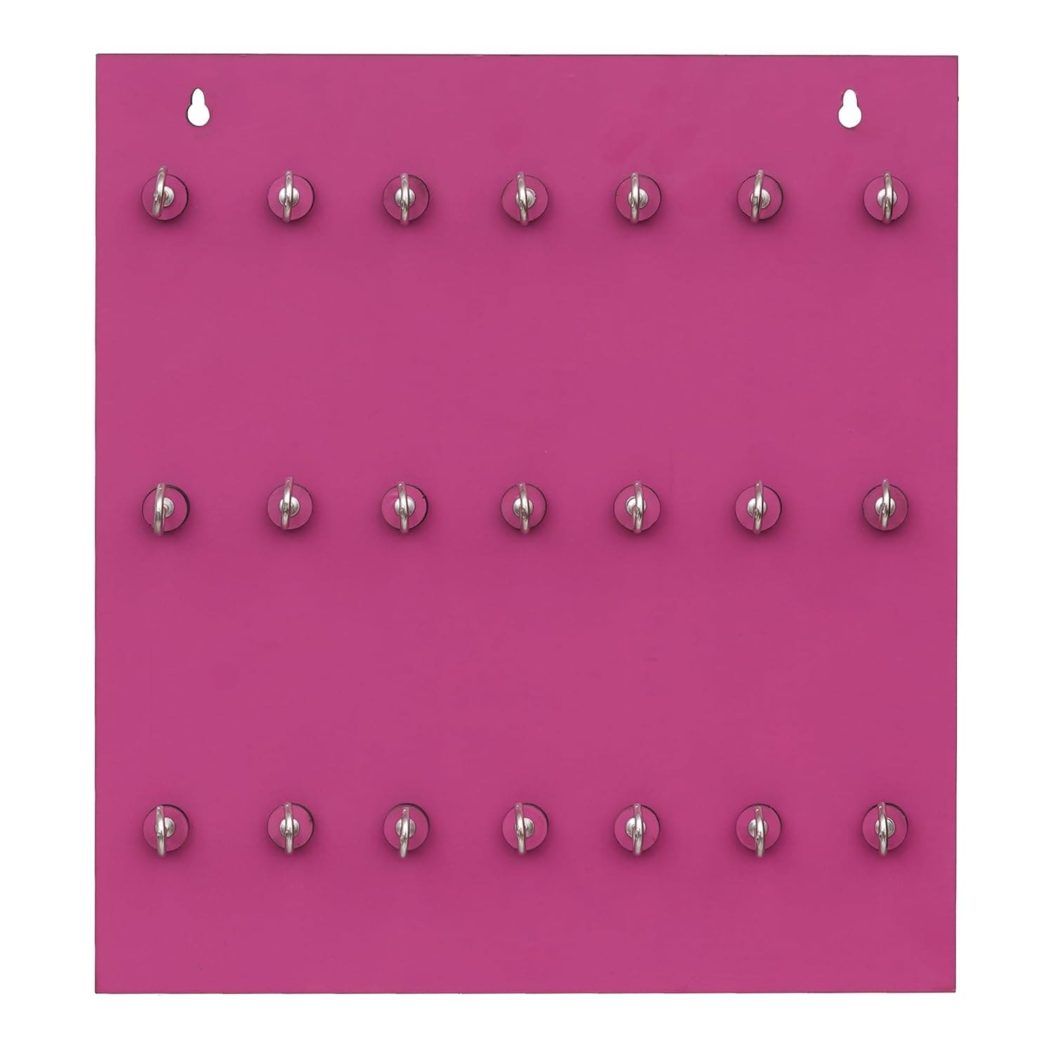 Porte-clés mural haut de gamme / Porte-clés mural (21 crochets - Rose)