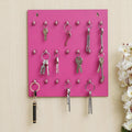 Porte-clés mural haut de gamme / Porte-clés mural (21 crochets - Rose)
