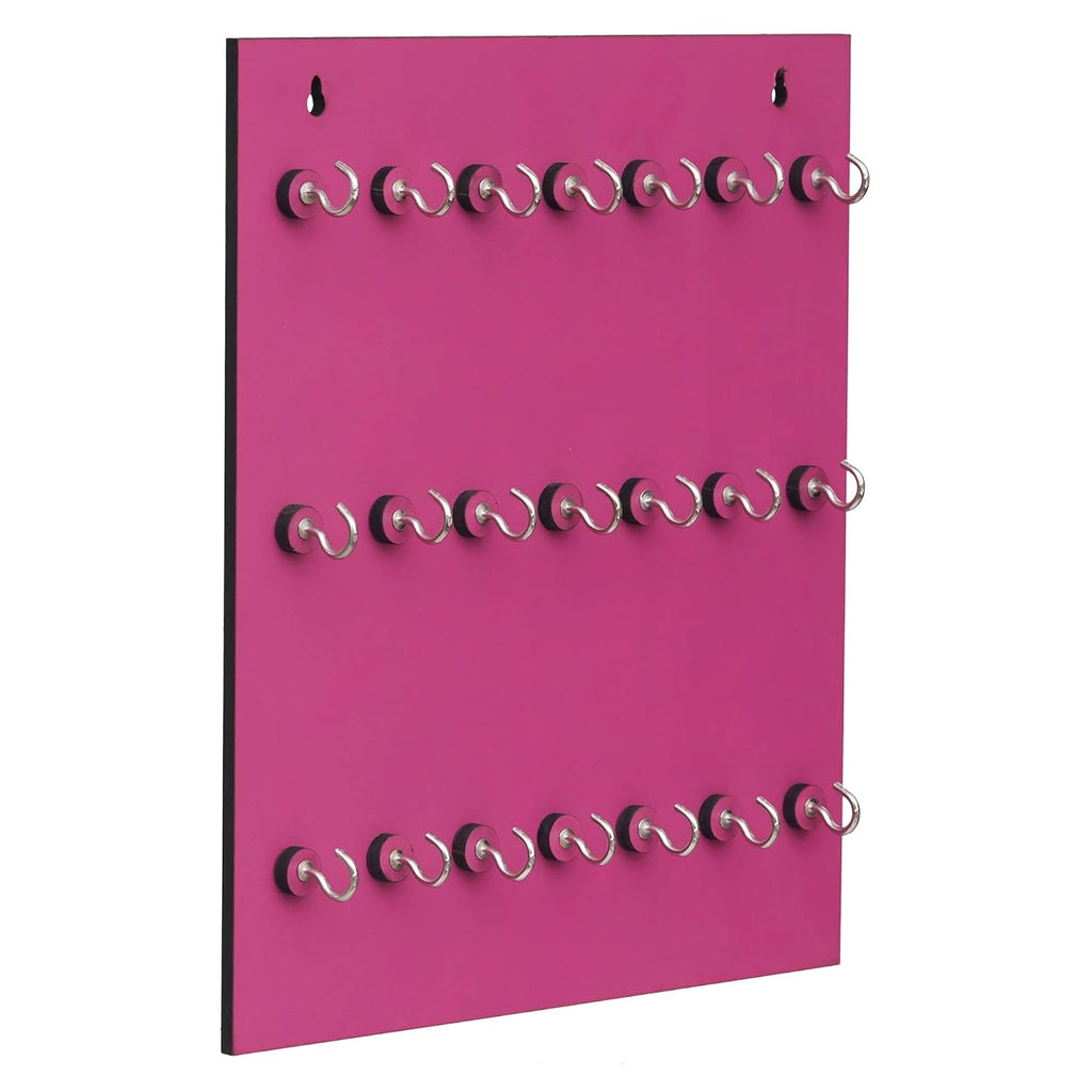 Porte-clés mural haut de gamme / Porte-clés mural (21 crochets - Rose)