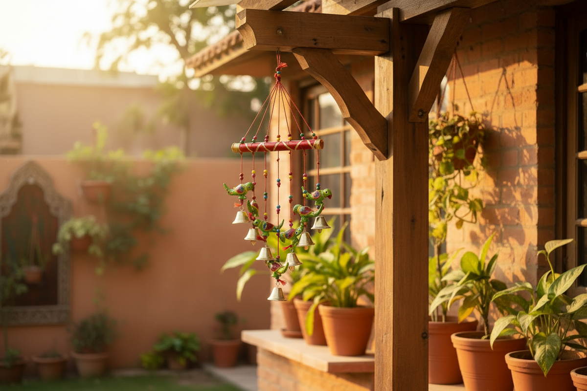 Rajasthani Wind Chime Wide Scene